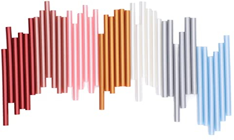 42 Stück Klebepistole Siegelwachs Sticks 7 Farben 10cm x 7mm Rauchfrei Heißsiegel Wachs Sticks Runde Retro Siegellack Stick für Umschläge Karten Hochzeit Grußkarten Einladungen