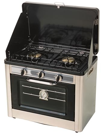 Kombi-Backofen/Kocher 2-flammig Campingkocher