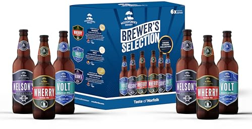 Woodforde's Brewers Mixed Selection 6 x 500ml Bottled Ales Pack