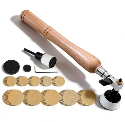 Kit de Herramientas de Lijadora de Cuencos de Mano, Herramientas de Lijado de Torno de Torneado de Madera, Herramienta de Lijado de Cuencos, Lijadora de Madera, Lijadora de