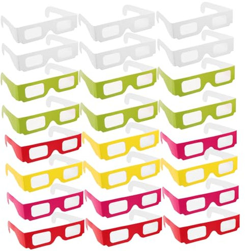 GARIOUANS 30pcs 3D Cinema Brille 3D Film Viewing Brille Paper Eyewear Theatre 3D Movie Brille Für Filme Computerbildschirme Spiel Spiel