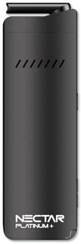 Nectar Platinum+ Vaporizer for Herbs & Extracts | 3 Year Warranty | 3D Heating Technology with 10 Session Battery, Precise Temperature Control, Adjustable Airflow