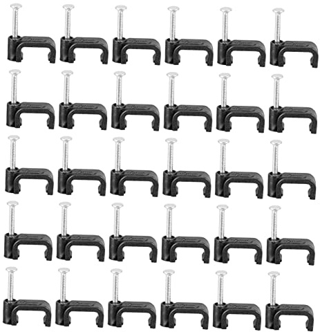 LABRIMP 100pezzi Fascette Di Fissaggio Cavi in Morsetti Per Tubi in Acciaio Ganci j Per Fai Da Te Materiali Di Fissaggio Per Cavi e Tubi Kit Di Utensileria