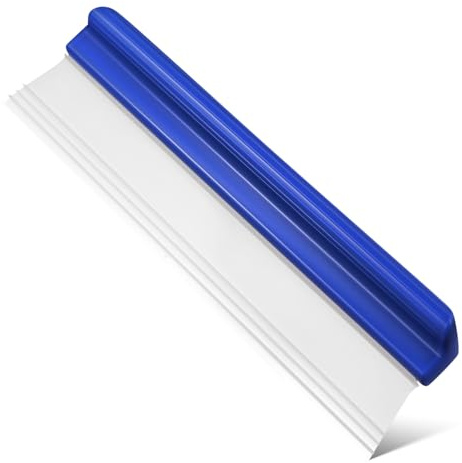 HIAKDOFT Raschietto per Vetri Auto Blu Scuro Manico Ergonomico Antiscivolo Tergivetro Versatile per Parabrezza e Finestre Pulitore Acqua senza Graffi Resistente e Durevole