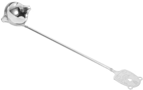 INOOMP Cuchara para Salsa y Cuchara Sopera Acero Inoxidable con Boquilla de Vertido Preciso Diseño Moderno Apta para Lavavajillas Adecuado para Cocina Profesional y Servir Salsas