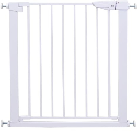 ARTIC Baby Safety Gate, Pressure Fit Stair Gate 75–82cm, No Drill Child & Pet Safety Gate, Auto-Close Walk Through Baby Gate for Stairs, Doorways & Hallways