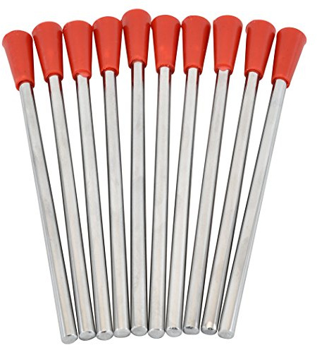 Percussion Plus PP553 Triangle Beaters (Pack of 10),Red