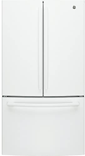 GE 27 GNE27JGMWW Cu.Ft. White French Door Refrigerator