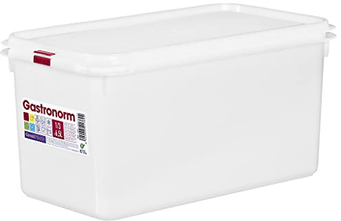 COM-FORT HOUSE - Tupper de plástico hermético rectangular. Tartera para comida reutilizable con tapa, apto para microondas, lavavajillas y congelador. Medidas: 325x176x150 6,5L, Pakc de 6 unidades