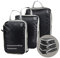 KULIVING Packtaschen für Koffer & Rucksack im 3er Set, Backpack Organizer für Reise | Packing Cubes Kompressionstaschen durch Doppel-Reißverschluss | Kleiderbeutel Packwürfel Nylon ultraleicht