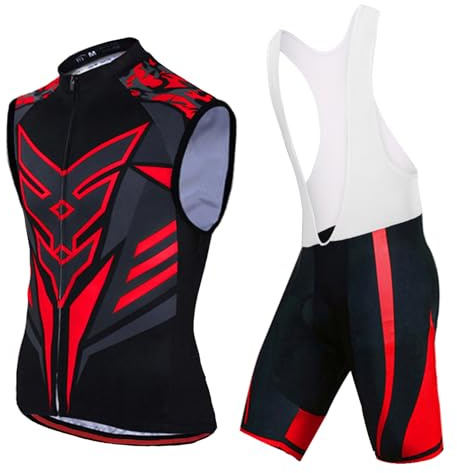 Ropa Ciclismo Hombre Verano Maillot Bici MTB Conjunto Ciclista Sin Mangas