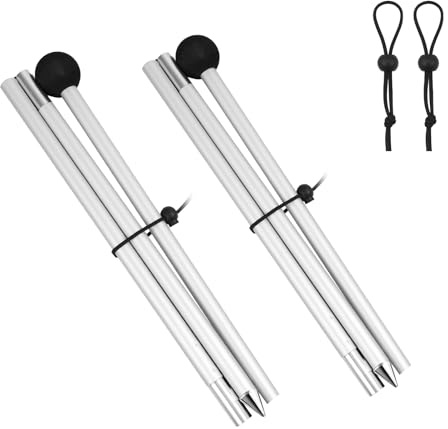 ZAIXIA 2 Packs Replacement Beach Tent Poles,Aluminum Canopy Foldable Poles