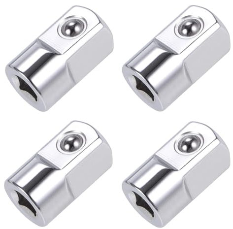 4 Stück Stecknussadapter Stecknuss Adapter Buchsenadapter Reduzierstück Stecknuss Adapter 1/4-Zoll-Buchse Auf 1/2-Zoll-Stecker