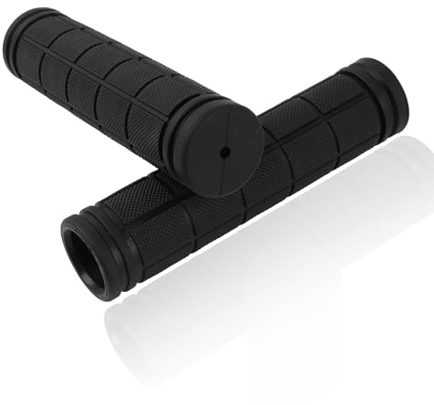 2 PCS Poignées de Vélo, Poignées de Guidon de Vélo 22mm, Poignée VTT, Poignet Vélo, Poignée Trottinette, Poignée en Caoutchouc Souple, Ergonomiques en Caoutchouc Souple Antidérapant