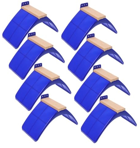 SEWACC 8 Stück Tauben Sitzstange aus Holz und Kunststoff Vogelspielzeug für Tauben und Papageien Sichere Komfortable Sitzbretter für Vögel Natürlicher Holzgriff für Fußtraining