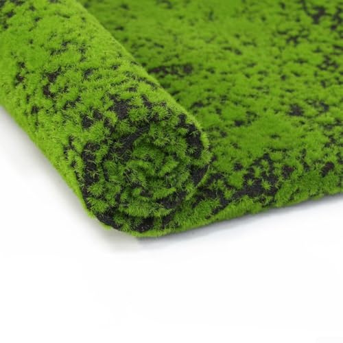Besttoolifes Decorazione da parete con muschio artificiale, piante verdi finte realistiche, pannello per interni, negozio, patio, decorazione da parete, arte da parete fai da te, 100 x 100 cm (3#)