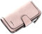 FORRICA Portafoglio Donna Pelle Lungo Portafogli Grande Capacità Borsellino Elegante Moneta Borsa Cerniera Porta Carte Leggero Portamonete con Confezione Regalo Marrone Rosa