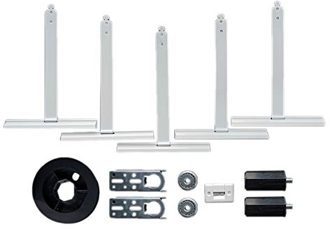 Rollwin ROLLADENZUBEHÖR SET für RENOVIERUNG MAXI SW60-4x Aufhängefedern 2x Kastenlager 2x Kugellager 2x Walzenkapsel + Gurtscheibe + Gurtführung