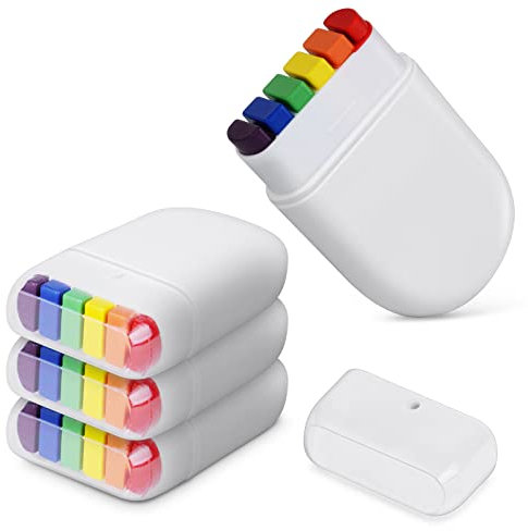 AOMIG Rainbow Face Paint, 4 Pack Pride Face Paint, Rainbow Fan Brush Stick, Rainbow Flag Face & Body Paints Fancy Dress for Gay Pride Celebrations Parade, Cosplay, Party, Halloween Makeup