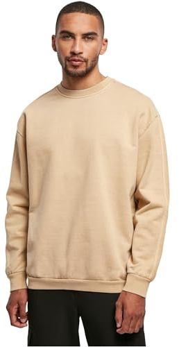 Urban Classics Herren Heavy Terry Garment Dye Crew unionbeige, XXL