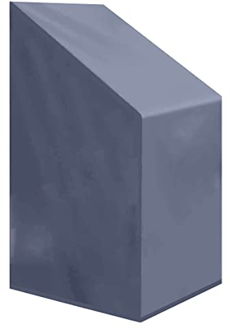 Premium Abdeckplane Stapelstühle 65x95x75/100 cmEssbank Sitzbank Holzbank Gartenmöbel Gartentisch Hülle Abdeckung Haube Schutzhülle Abdeckhaube 900 D, 500 g/m², 6.000 mm Wasserbeständigkeit Anthrazit