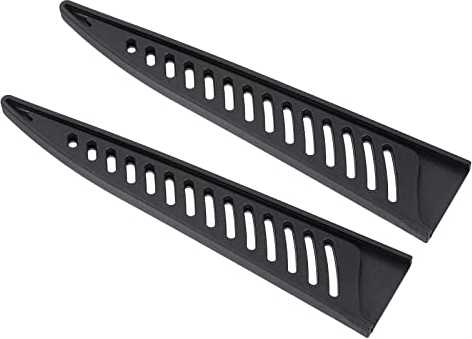 PATIKIL PP Sicherheit Messer Abdeckung Hülsen für 6 Ausbeinmesser 2 Pack Messer Kantenschutz Klingenschutz Universal Messerscheide für Küche Schwarz