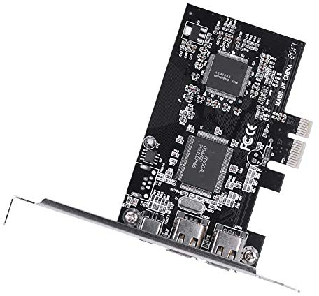 Hamwesh PCI-E FireWire Controller-kort för Högpresterande Enheter med FireWire-kabel, Plug and Play-anslutning för DV-videokameror, Lämpliga för Flera Enheter