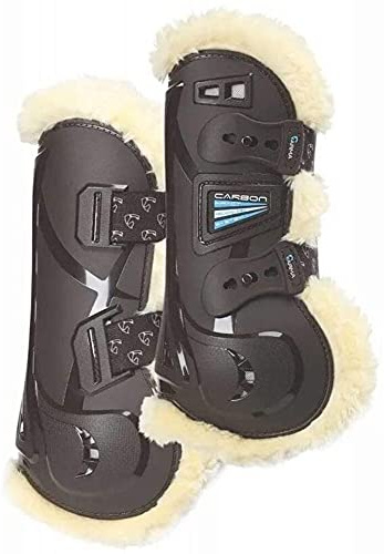 Shires Arma Carbon Gamaschen SupaFleece Braun, Gr. Cob
