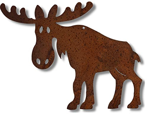 Rostikal Rouille Noble Renne Cerf Déco comme Fenêtre Déco à Suspendre Ou Décoration de Jardin Figures - Rouille Noble