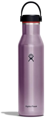 HYDRO FLASK - Lightweight Water Bottle 621 ml (21 oz) Trail Series - Vacuum Insulated Stainless Steel Reusable Water Bottle with Leakproof Flex Cap - Standard Mouth - BPA-Free - Amethyst