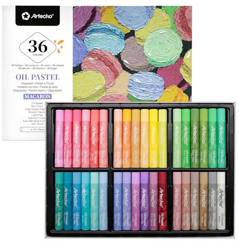 Artecho Ölpastell-Satz 36 Macaron-Farben
