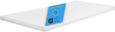 Bodyprotect Matratzen Topper Duo 80 x 200 cm H2 H3, Matratzentopper Gelschaum & Kaltschaum, Matratzenauflage für Boxspringbett. 7 cm