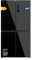 Cecotec Side-by-Side Kühl-Gefrierkombination 4 Türen Bolero CoolMarket 4D 601 Black Glass E. 601L, Inverter-Motor, 90cm, No Frost, ECO, Schnellkühlung, Display, Temperaturalarm, Elegantes Design, Glas