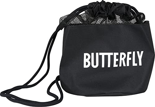 Sunflex Butterfly Sport Bag Tischtennisballtasche bis zu 144 Bälle | für weites Zubehör | Aufbewahrungsbeutel für Schläger, Bälle und Zubehör | Farbe schwarz