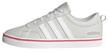adidas Unisex VS Pace 2.0 Shoes, Grey/Cloud White/Preloved Scarlet, 45 1/3 EU