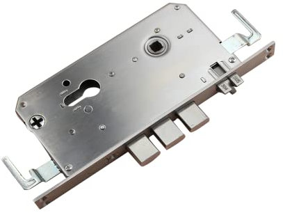 Picaporte Acero inoxidable seguridad puerta de madera dormitorio interior 3 puntos mortaja grilletes puerta corredera marco cerradura cuerpo Embutir Para Puertas