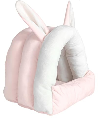Gralara Maison de lit de Lapin, Maison de lit de Cochon d'Inde, Grotte de de Lapin, de Petits Animaux pour Lapin, Rose