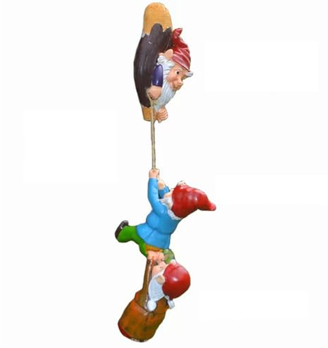 1 Pièces Nain Jardin Créatif, Nain de Jardin en Polyrésine, Ornement de Statue Nain de Jardin, Décorations de Jardin, pour Décorer Jardin, Table à Manger, Fête de Vacances