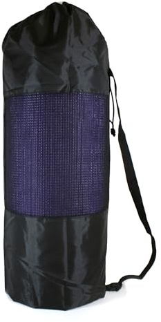 DOJA Barcelona Yoga Mat Bag - Black - Durable Lightweight Polyester Carrier 25x24,5x82cm Pilates Bag Gym Bag, Carry Bag Yoga Mat Carrier for Fitness, Gym Practice, Pilates