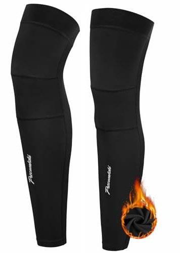 Przewalski Cycling Leg Warmers Fleece Lined Thermal Long Leg Sleeves Biking Bicycle Leg Warmers