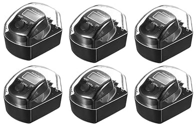 Kellegour Electronic Finger Counter,Mini LCD Digital Display Tally Counter,6 PCS Black Electronic Finger Counter,ABS Handheld Counters Clicker with Box,for Knitting,Crochet,Coaching,Lap,Golf,Toddler
