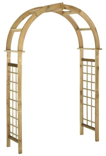 Xichuzi Arco de celosía, Arco Jardin Exterior, Rosal Trepador, Arco Boda, Arco para Plantas Trepadoras, Arco Flores, de Madera de Pino Verde impregnada