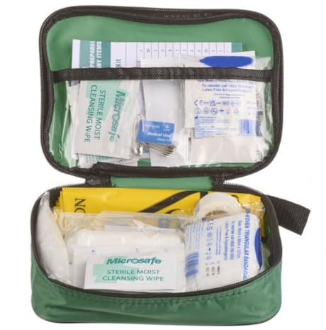 Value Aid Vehicle First Aid Kit, Fully Stocked, Compact & Portable, HSE & DVSA Compliant, Ideal for Cars, Vans & Fleet Vehicles Soft Case