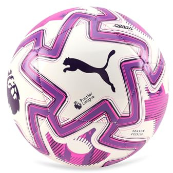 Puma Orbita Play Premier League Fußball 25 26 EPL 2025/26 – Weiß/Lila, Größe 5