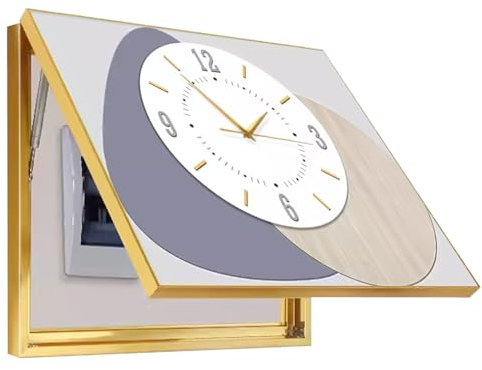 dvnFWKc Decorative painting of electric meter box, hidden painting of vertical electric panel, wall hanging painting of distribution box(E,60x50cm/23.6x19.7inch)