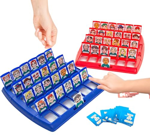 Who is It Game, Vem är det spel, spelet med 96 karaktär och 96 djurkort, underhållande familjespel för att främja tänkande och, interaktiv gåva