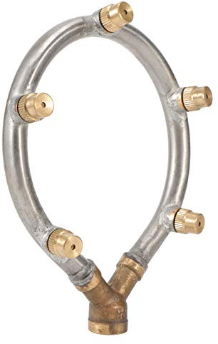 Naroote Irrigatore Circolare Regolabile Nebulizzatore per Irrigazione del Giardino, Ugello Atomizzatore a 5 Teste Spruzzatore in Acciaio Inossidabile per Raffreddamento, Rimozione Polvere,