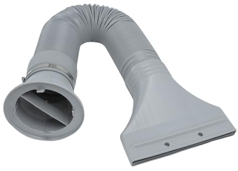 Naroote Airbrush Spray Booth Avgasförlängningsslangsats, 67- Flexibel Slangsats, Platt Adapterslang för fönster- eller Dörrinstallation, Kompatibel med HS E420H Hobby Paint-tillbehör