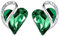 Leafael Birthstone Heart Earrings for Women | Unique Birthstone Earrings With Healing Crystals | Allergy-Free Earrings for Women with Gift Box Included