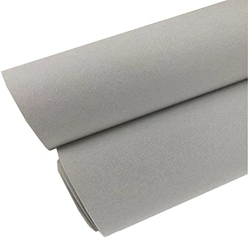 Velvet Flock Fabric Sticky Back Velvet Adhesive Back Paper Self Adhesive Velvet Fabric for Jewelry Box Dresser Drawer Craft Fabric and Craft Making 4.7 x 117 Inches (Grey)